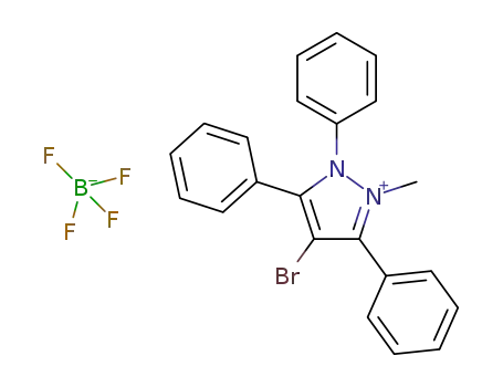 4-bromo-2-methyl-1,3,5-triphenyl-1H-pyrazol-2-ium tetrafluoroborate