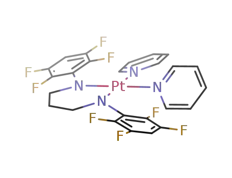 Molecular Structure of 108089-55-0 ([N,N'-bis(2,3,5,6-tetrafluorophenyl)propane-1,3-diaminato]dipyridineplatinum(II))