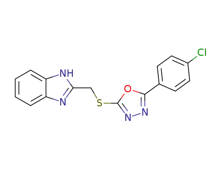 2-({[5-(4-chlorophenyl)-1,3,4-oxadiazol-2-yl]sulfanyl}methyl)-1H-benzimidazole
