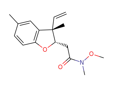 2-((2S,3S)-3,5-dimethyl-3-vinyl-2,3-dihydrobenzofuran-2-yl)-N-methoxy-N-methylacetamide