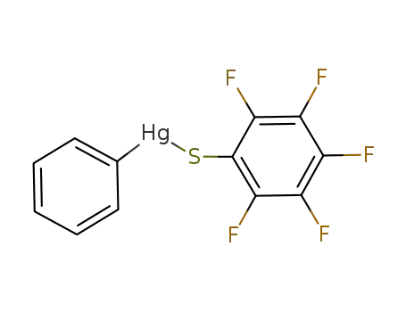 Hg(C<sub>6</sub>H<sub>5</sub>)(SC<sub>6</sub>F<sub>5</sub>)