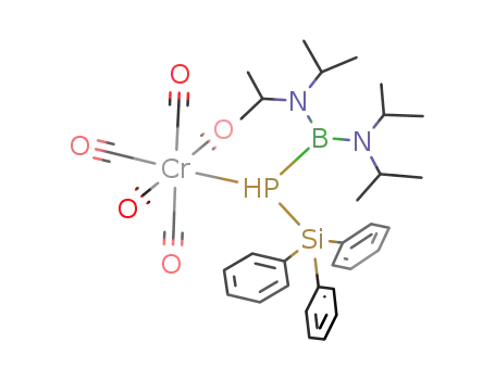 [(((CH<sub>3</sub>)2CH)2N)2BP(H)Si(C<sub>6</sub>H<sub>5</sub>)3]Cr(CO)5