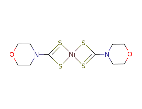 bis(4-morpholinecarbodithioato-S,S')nickel(II)