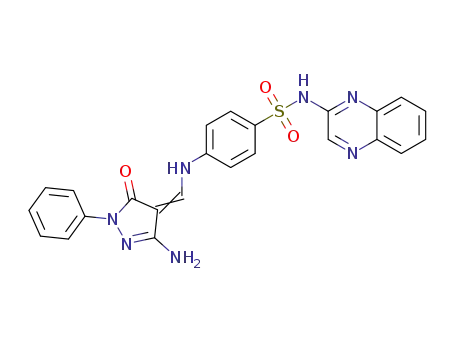 4-((3-amino-5-oxo-1-phenyl-1H-pyrazol-4-ylidene)methylamino)-N-(quinoxalin-2-yl)benzenesulfonamide