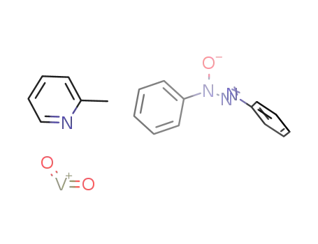 dioxo (3-hydroxo 1,3-diphenyl triazene-(1)) α-picoline vanadium (V)