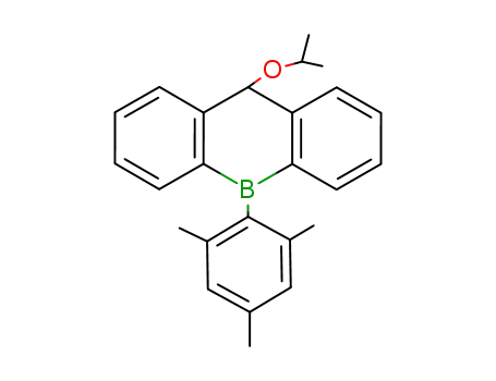 CH(OCH(CH<sub>3</sub>)2)(C<sub>6</sub>H<sub>4</sub>)2BC<sub>6</sub>H<sub>2</sub>(CH<sub>3</sub>)3