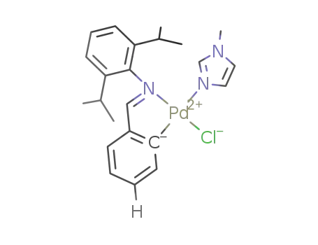 Molecular Structure of 1384456-01-2 ([Pr(C6H4CH=NC6H3-2,6-iPr2)(μ-Cl)(1-methylimidazole)])