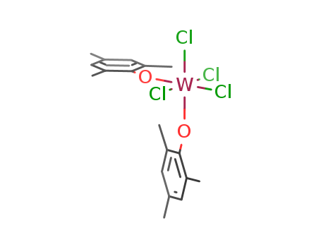 Molecular Structure of 184888-68-4 (Tungsten, tetrachlorobis(2,4,6-trimethylphenolato)-)