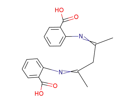 Molecular Structure of 116332-48-0 (Benzoic acid, 2,2'-[(1,3-dimethyl-1,3-propanediylidene)dinitrilo]bis-)