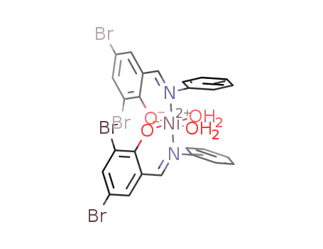 bis(3,5-dibromosalicylideneaniline)diaquonickel(II)