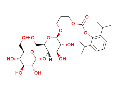((2',6'-diisopropylphenoxy)carbonyloxy)propyl β-D-maltose