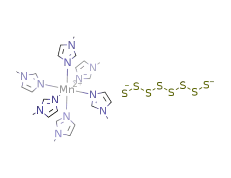 Molecular Structure of 133833-80-4 ({Mn(N-methylimidazole)6}S<sub>8</sub>)