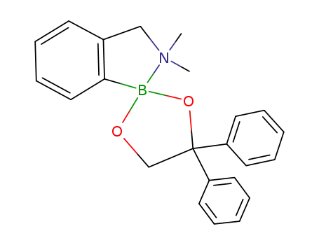 Molecular Structure of 80155-06-2 (2-{2-(dimethylaminomethyl)phenyl}-4,4-diphenyl-1,3,2-dioxaborolane)