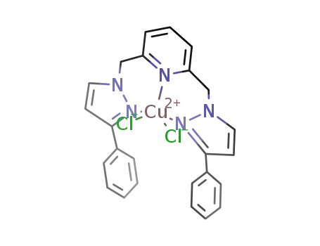 dichloro[2,6-bis-([3-phenylpyrazol-1-yl]methyl)pyridine]copper(II)