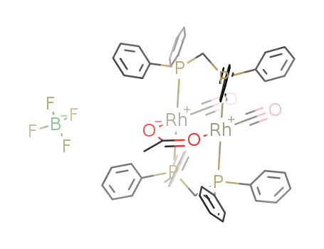 [Rh2(μ-O2CCH3)(CO)2(dpm)2]+BF4-
