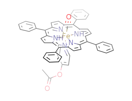 Fe(5,10,15,20-tetraphenylporphine)CO(4-acetoxypyridine)