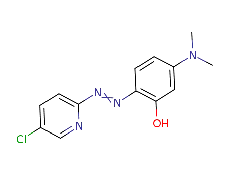 Molecular Structure of 50783-81-8 (2-[(5-Chloro-2-pyridyl)azo]-5-(dimethylamino)phenol)