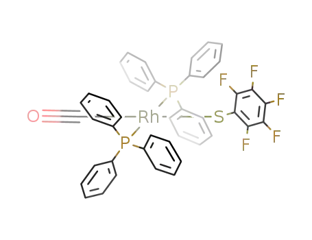 trans-[Rh(SC<sub>6</sub>F<sub>5</sub>)(CO)(PPh<sub>3</sub>)2]
