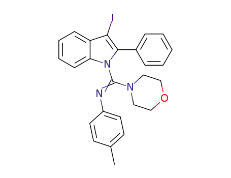 N-[(3-iodo-2-phenyl-1H-indol-1-yl)(morpholino)methylene]-4-methylaniline