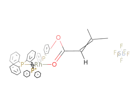 diphenylphosphino 3-methylbut-2-enoate bis(triphenylphosphine)rhodium(I) hexafluoroantimonate