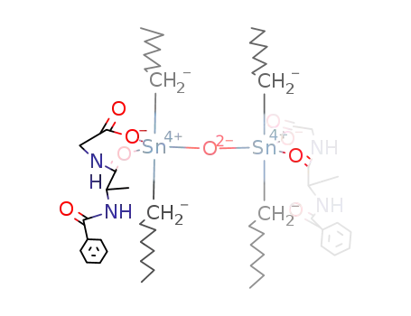 [(C<sub>6</sub>H<sub>5</sub>C(O)NHC(CH<sub>3</sub>)HC(O)NHCH<sub>2</sub>C(O)O)Sn(C<sub>8</sub>H<sub>17</sub>)2]2O