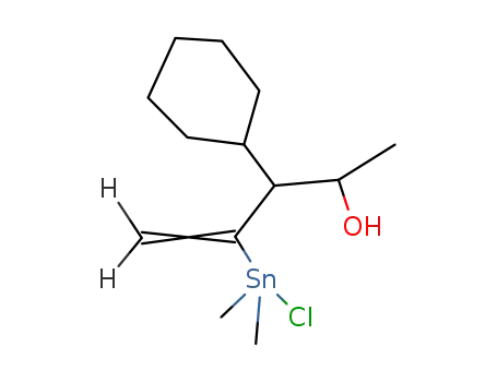 CH<sub>2</sub>C(Sn(CH<sub>3</sub>)2Cl)CH(cyclohexyl)CH(OH)CH<sub>3</sub>
