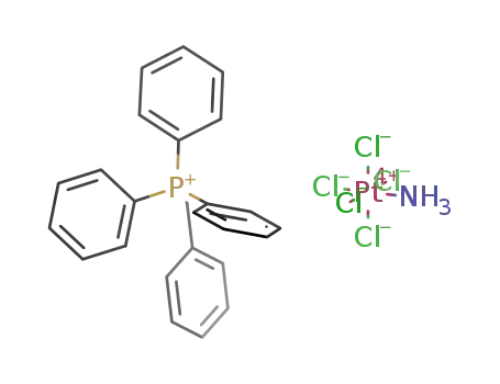 [(C<sub>6</sub>H<sub>5</sub>)3PCH<sub>2</sub>C<sub>6</sub>H<sub>5</sub>]<sup>(1+)</sup>*[PtCl<sub>5</sub>NH<sub>3</sub>]<sup>(1-)</sup>=[(C<sub>6</sub>H<sub>5</sub>)3PCH<sub>2</sub>C<sub>6</sub>H<sub>5</sub>][PtCl<sub>5</sub>NH<sub>3</sub>]