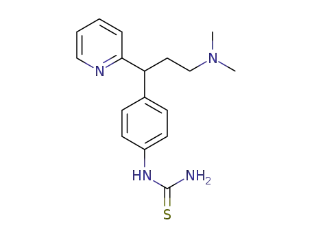 Molecular Structure of 1377320-76-7 (3-(4-thiocarbamidophenyl)-N,N-dimethyl-3-pyridin-2-ylpropan-1-amine)
