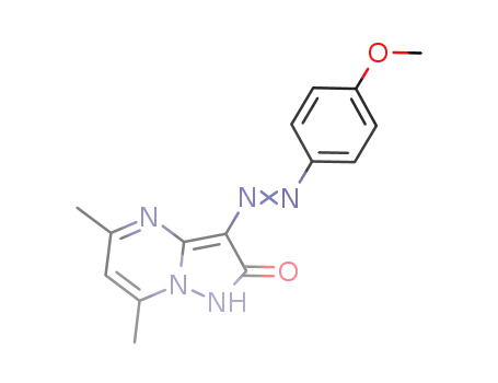 Pyrazolo[1,5-a]pyrimidin-2(1H)-one,
3-[(4-methoxyphenyl)azo]-5,7-dimethyl-