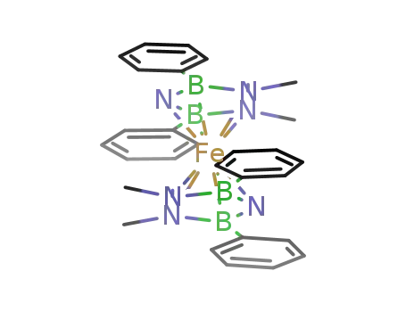 bis(3,4-dimethyl-2,5-diphenyl-cyclo-1,3,4-triaza-2,5-diborane)ferrum(II)