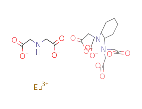 Molecular Structure of 30641-74-8 (Eu<sup>(3+)</sup>*((OOCCH<sub>2</sub>)2N)2C<sub>6</sub>H<sub>10</sub><sup>(4-)</sup>*(OOCCH<sub>2</sub>)2NH<sup>(2-)</sup>=Eu((OOCCH<sub>2</sub>)2NH)(((OOCCH<sub>2</sub>)2N)2C<sub>6</sub>H<sub>10</sub>)<sup>(3-)</sup>)
