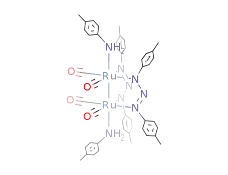 Molecular Structure of 114441-50-8 (tetracarbonylbis(μ-1,3-di-p-tolyltriazenido)bis(p-toluidine)diruthenium(I/I))