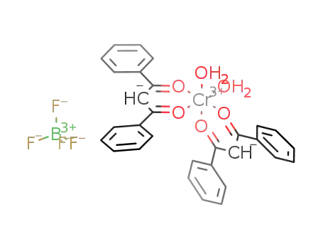 [Cr(1,3-diphenyl-1,3-propanedioneato)2(H<sub>2</sub>O)2]BF<sub>4</sub>