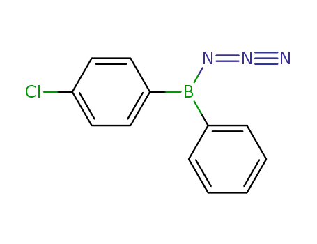 Molecular Structure of 13272-59-8 ((C<sub>6</sub>H<sub>5</sub>)(C<sub>6</sub>H<sub>4</sub>-4-Cl)BN<sub>3</sub>)