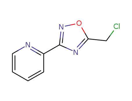 Molecular Structure of 90002-06-5 (2-[5-(Chloromethyl)-1,2,4-oxadiazol-3-yl]pyridine)