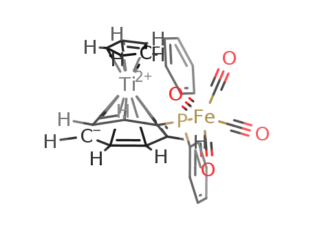 [titanium(II)(η5-cyclopentadienyl)(η7-C7H6PPhFe(CO)4)]