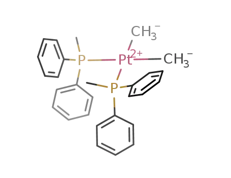 Molecular Structure of 24917-50-8 (Platinum,dimethylbis(methyldiphenylphosphine)-, (SP-4-2)-)