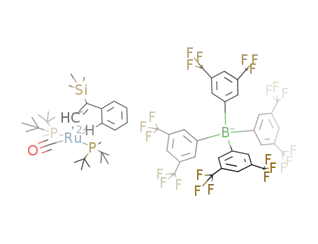 [Ru(CHC(SiMe<sub>3</sub>)C<sub>6</sub>H<sub>5</sub>)(CO)(P(t)Bu<sub>2</sub>Me)2](B(3,5-trifluoromethyl phenyl)4)