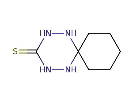 Molecular Structure of 18801-59-7 (1,2,4,5-Tetraazaspiro[5.5]undecane-3-thione)