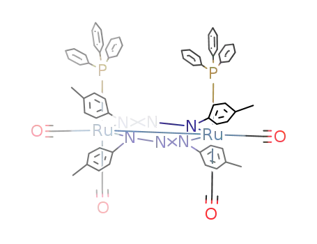 {Ru(1,3-di-p-tolyltriazenido)(CO)2(PPh<sub>3</sub>)}2