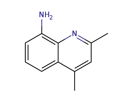 Molecular Structure of 3393-70-2 (8-Quinolinamine, 2,4-dimethyl-)