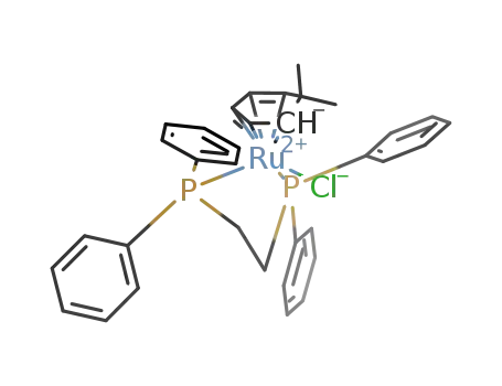 Ru(C<sub>6</sub>H<sub>5</sub>(CH<sub>3</sub>)2)((C<sub>6</sub>H<sub>5</sub>)2P(CH<sub>2</sub>)2P(C<sub>6</sub>H<sub>5</sub>)2)Cl