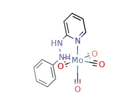 Molecular Structure of 533935-43-2 (cis-Mo(CO)4(2-(phenylhydrazino)pyridine))