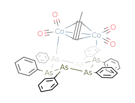 [Co<sub>2</sub>(CH<sub>3</sub>CCH)(AsC<sub>6</sub>H<sub>5</sub>)6(CO)4]