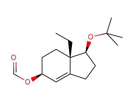 (-)-(1S,5S,7aS)-1-tert-butoxy-7a-ethyl-7,7a-dihydroindan-5-yl-formate