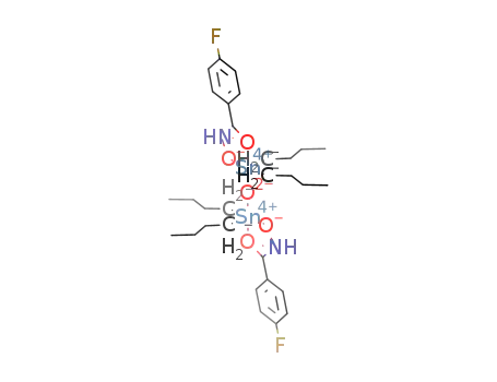 Molecular Structure of 830317-80-1 ([nBu<sub>2</sub>Sn(ONHC(O)C<sub>6</sub>H<sub>4</sub>F-4)]2O)