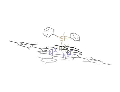 [Rh(5,10,15,20-tetramesitylporphyrinato)SiPh<sub>2</sub>Me]