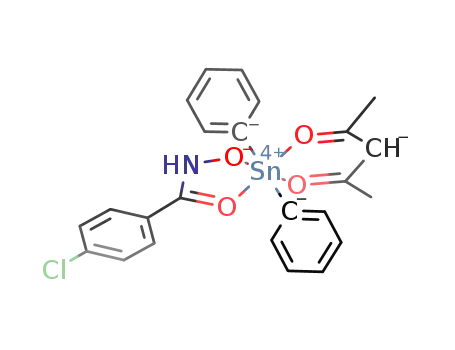 diphenyltin(IV) p-chlorobenzohydroxamate * acetylacetonate