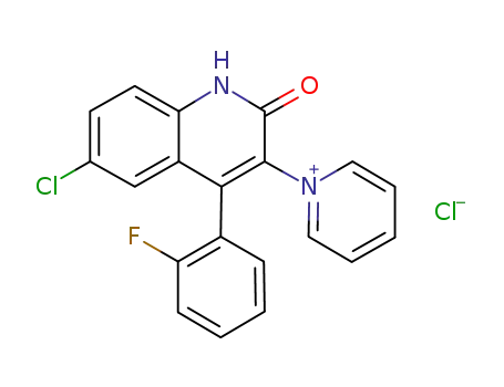 Pyridinium,
1-[6-chloro-4-(2-fluorophenyl)-1,2-dihydro-2-oxo-3-quinolinyl]-, chloride
