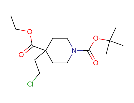 1-tert-butyl 4-ethyl 4-(2-chloroethyl)piperidine-1,4-dicarboxylate